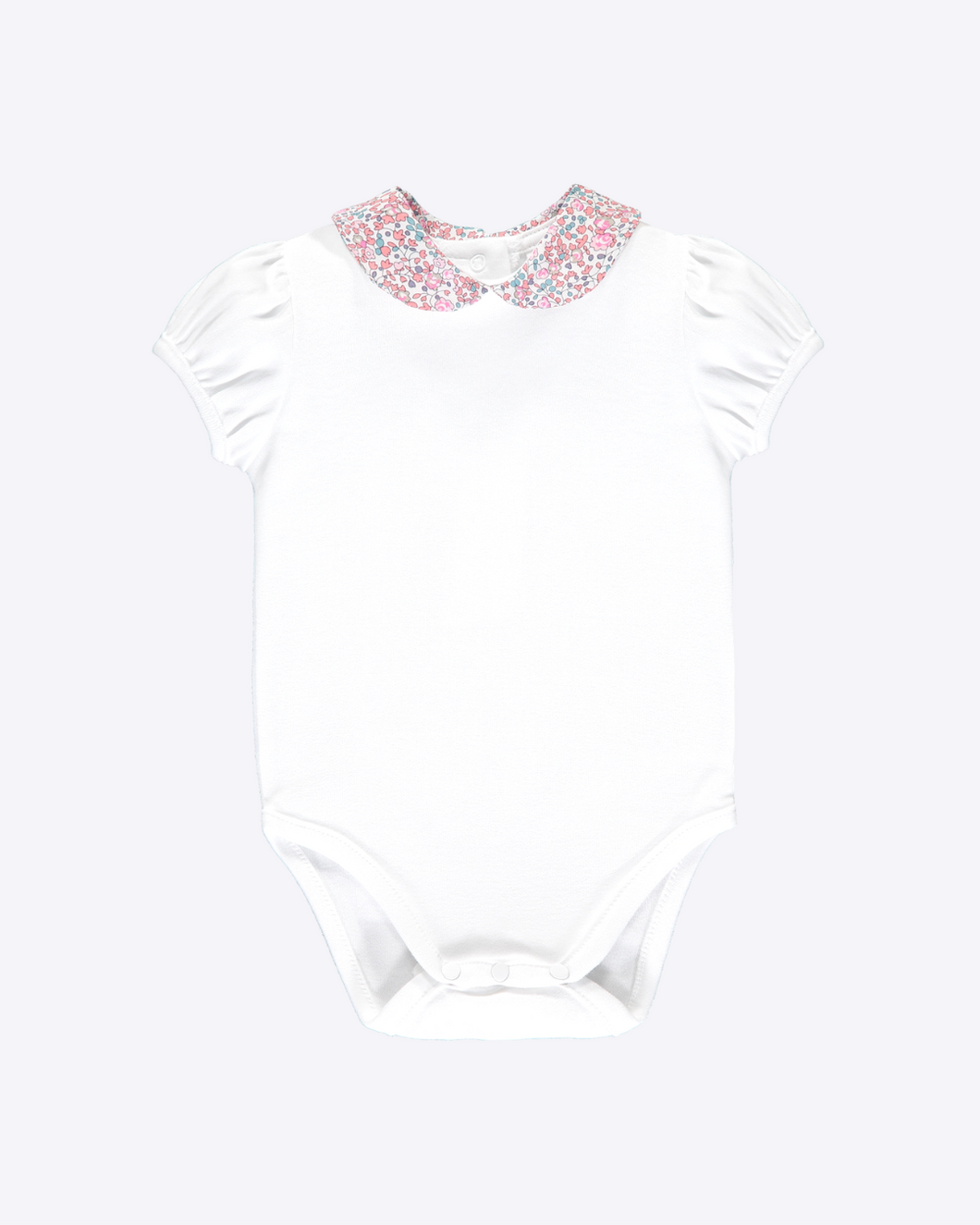 Eloise Onesie - Pink Liberty Collar