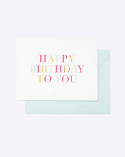 Sugar Paper Birthday Card