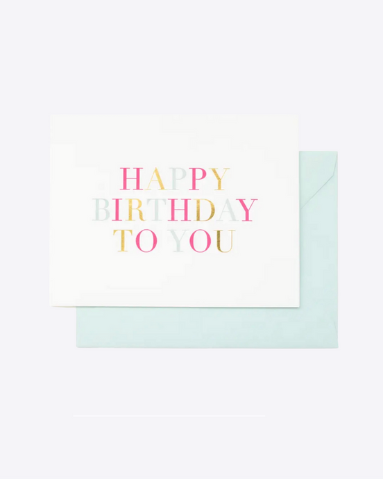 Sugar Paper Birthday Card