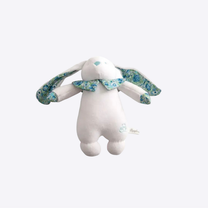 Aria, handmade plush bunny rattle
