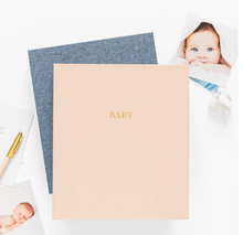 Load image into Gallery viewer, Sugar Paper Baby Book, Blue