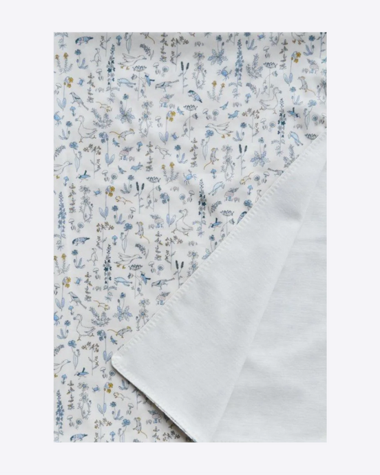 Liberty Fabric Blanket - Theo Blue