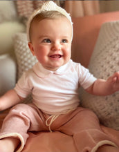Load image into Gallery viewer, White and Pink Onesie