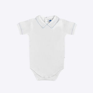 White and Blue Onesie