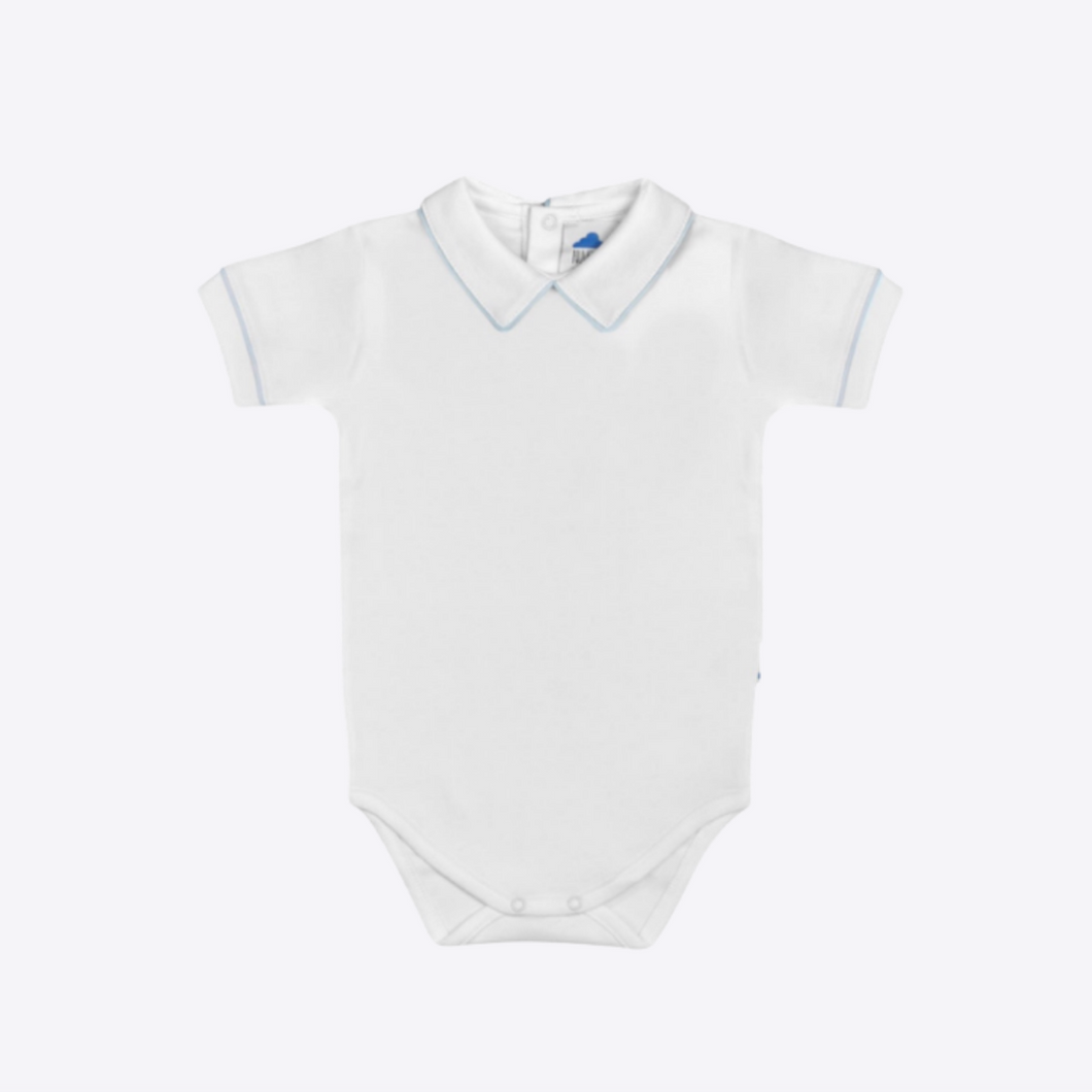 White and Blue Onesie