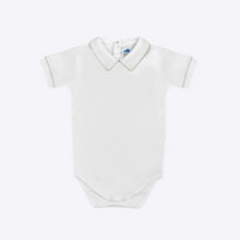 Load image into Gallery viewer, White and Grey Onesie