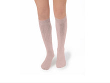 Load image into Gallery viewer, Collégien Knee Socks, Old Rose